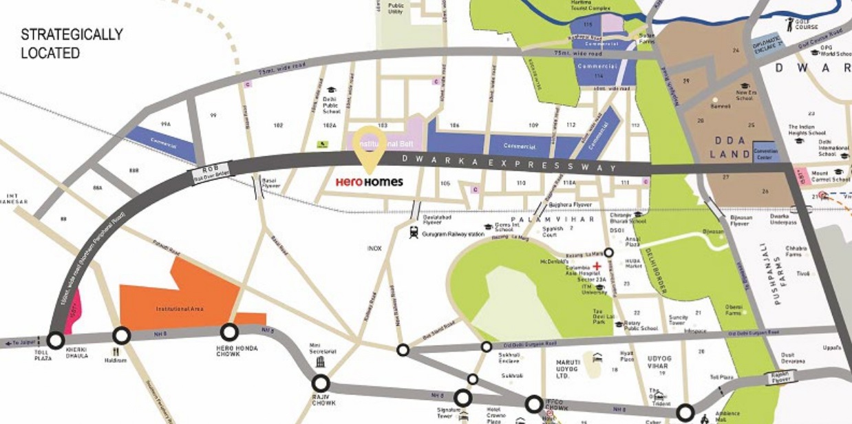 Hero Homes The Palatial Location Map