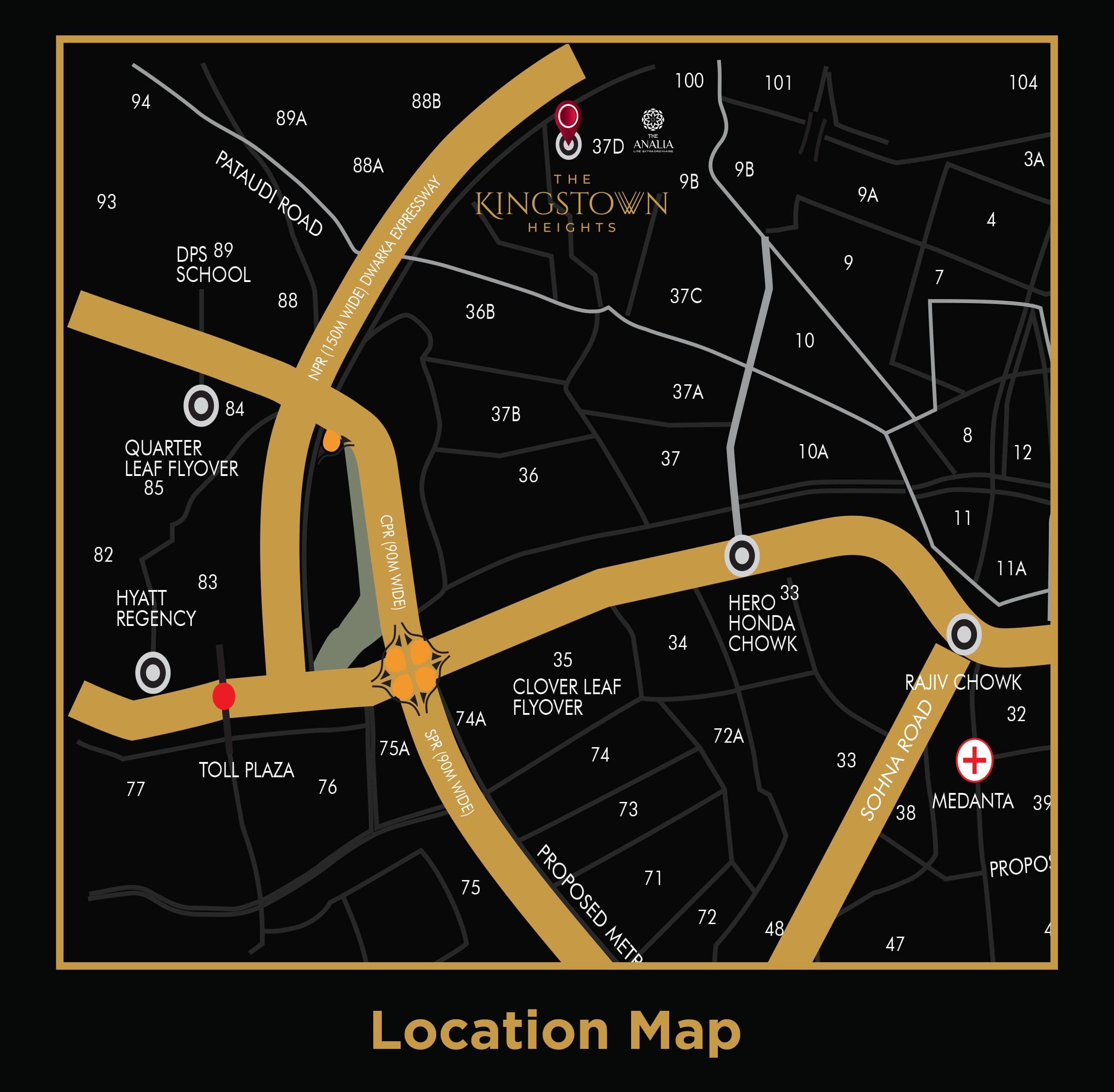 Navraj The Kingstown Heights Location Map