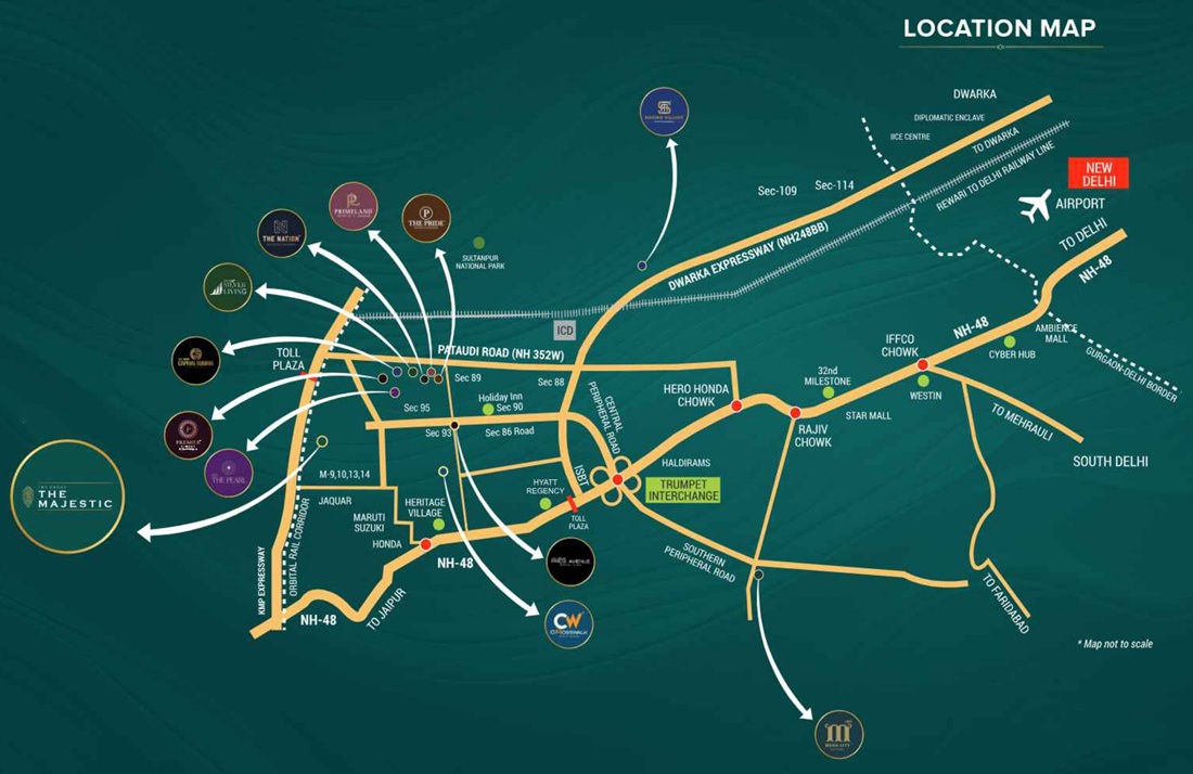 JMS Group The Majestic Floors Location Map