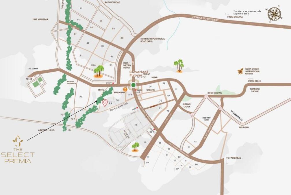 Adore The Select Premia Location Map