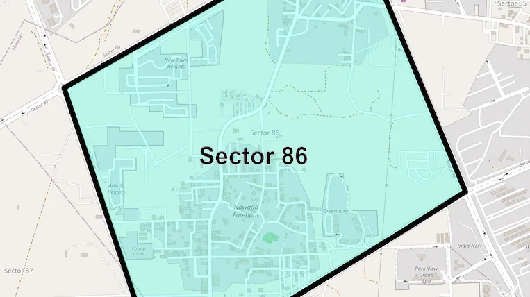 Emaar Sector 86 Gurgaon Location Map