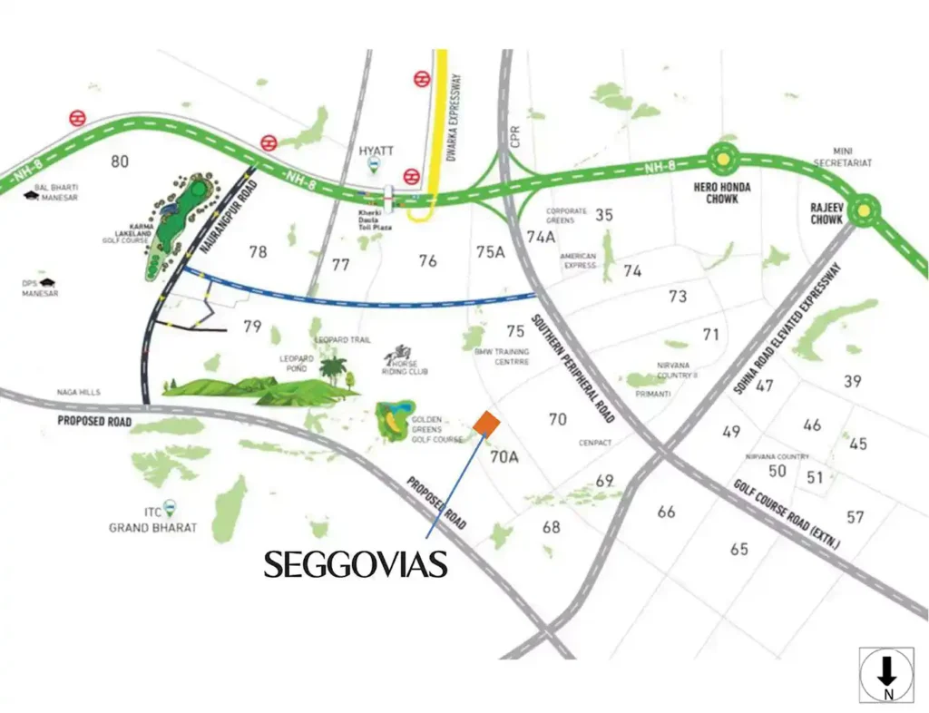 Subh Housing Seggovias Location Map