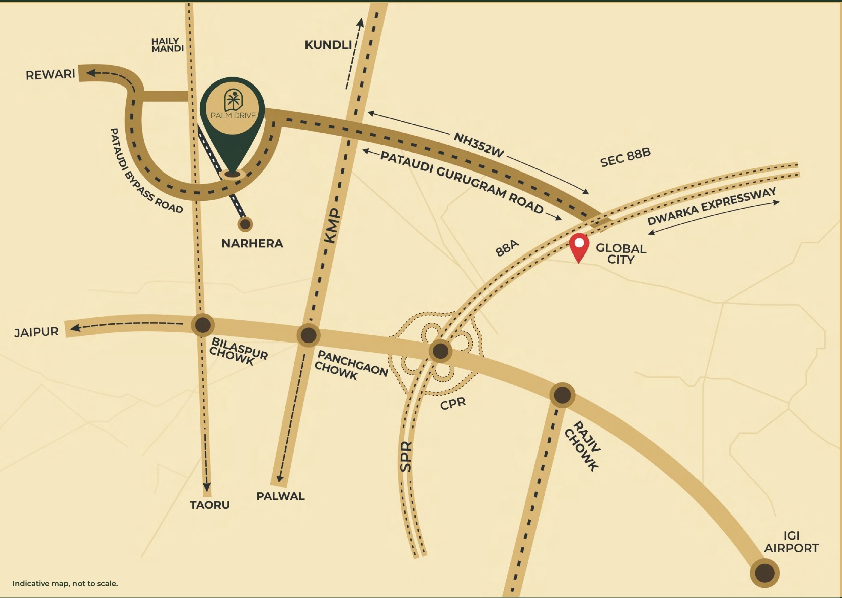 VKS Palm Drive Location Map