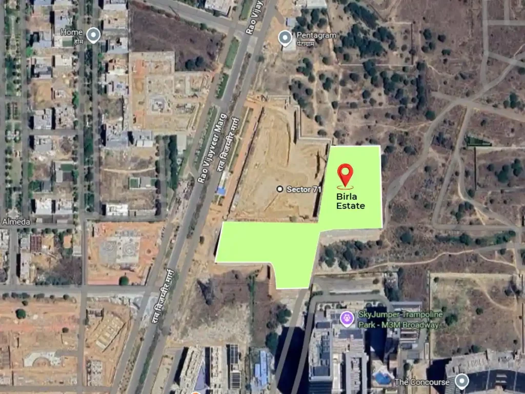 Birla Pravaah Sector 71 Gurgaon Location Map