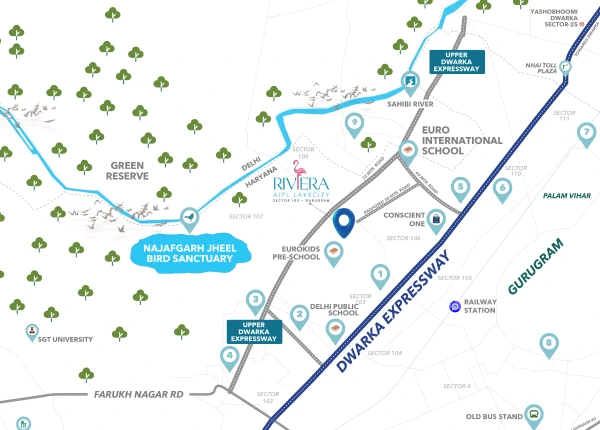 AIPL The Riviera at Lake City Location Map