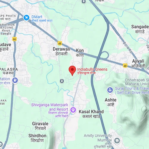 Indiabulls Green Avenue Kharkhoda Location Map