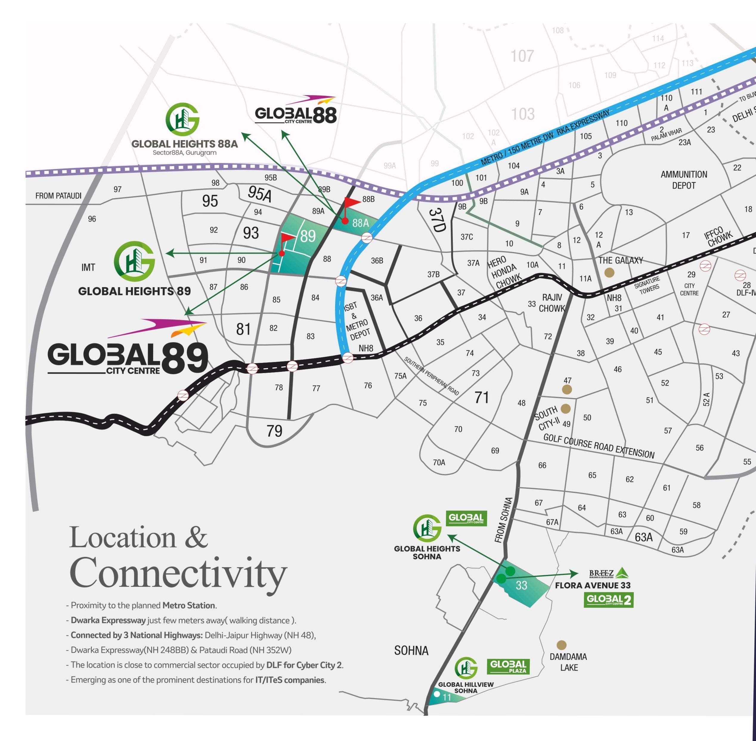 Breez Global City Centre 89 Location Map