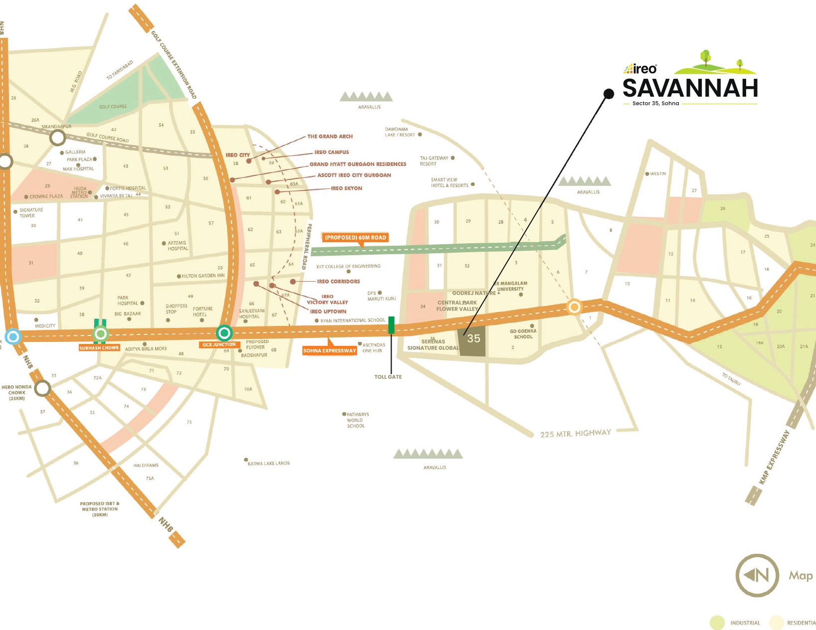 Ireo Savannah Location Map