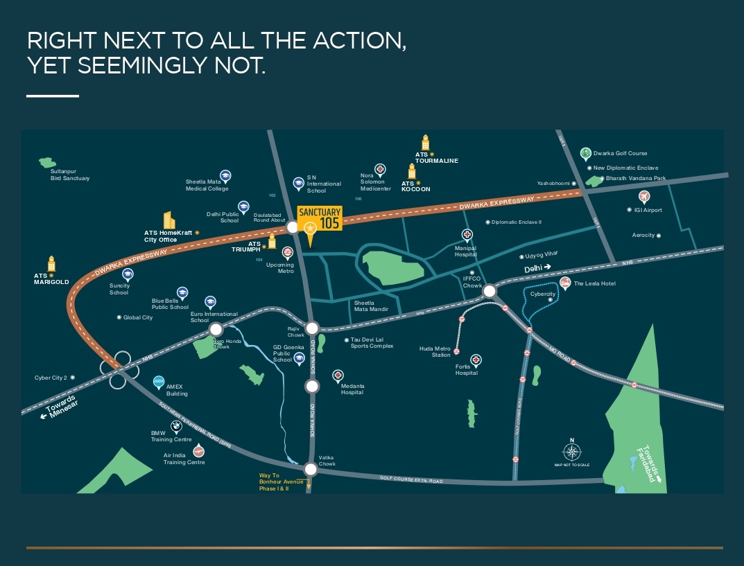 ATS Homekraft Sanctuary 105 Location Map