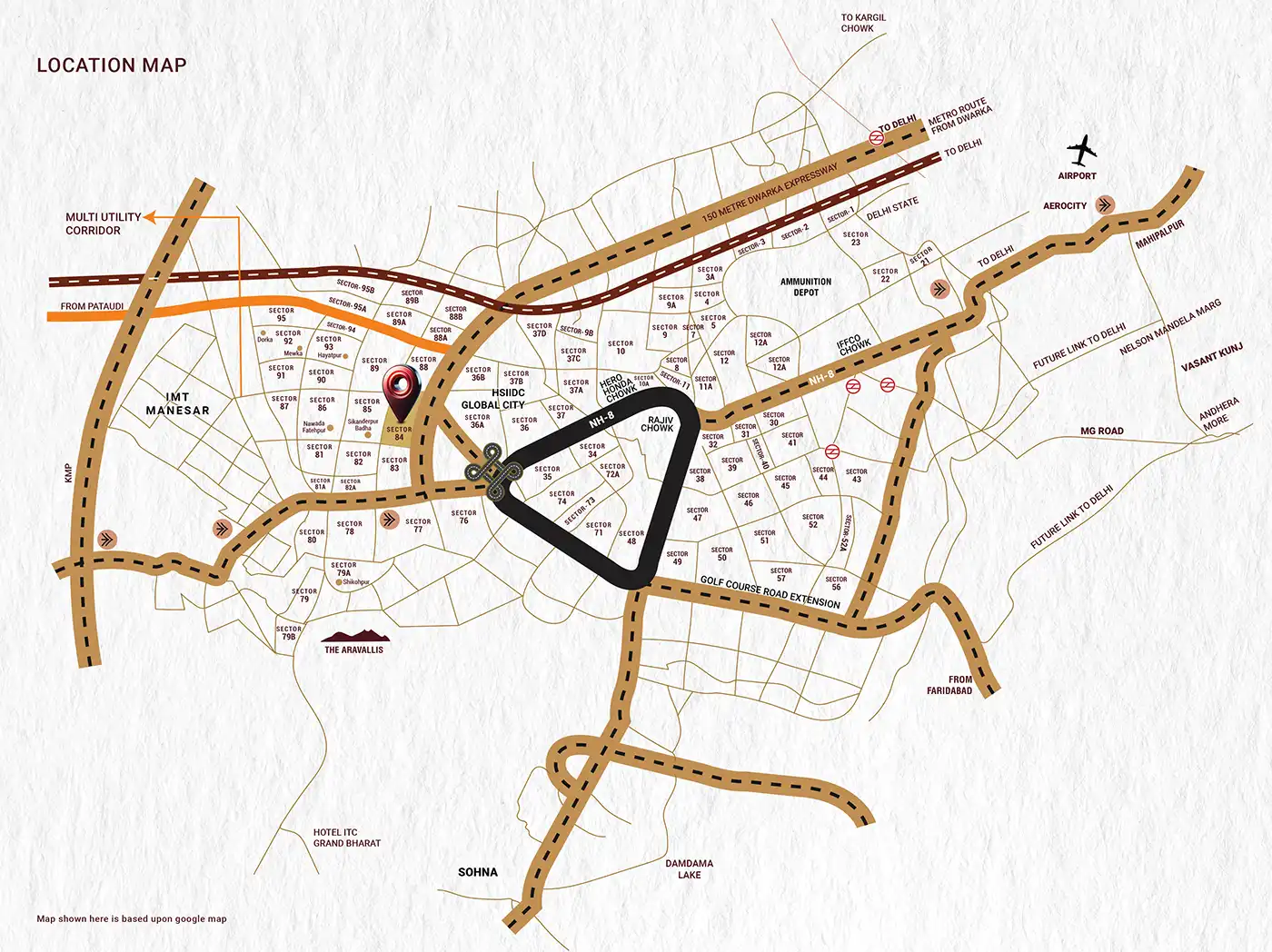 Lamose Gratitude 84 Location Map