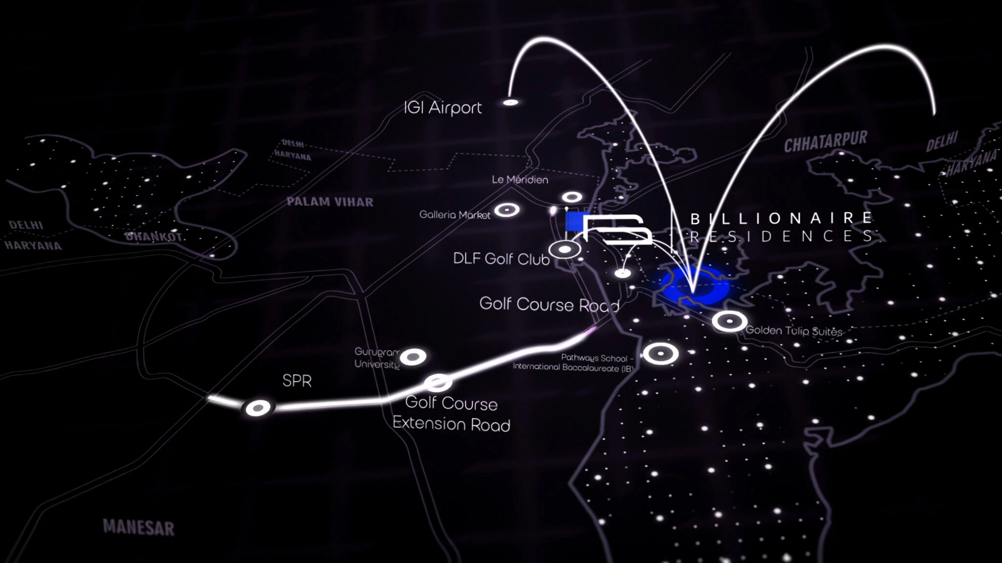 Kvell The Billionaire Residences Location Map