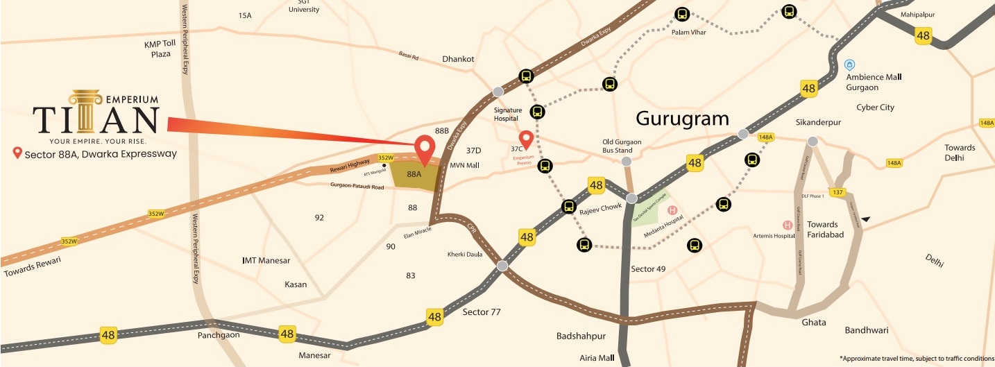 Emperium Titan Location Map