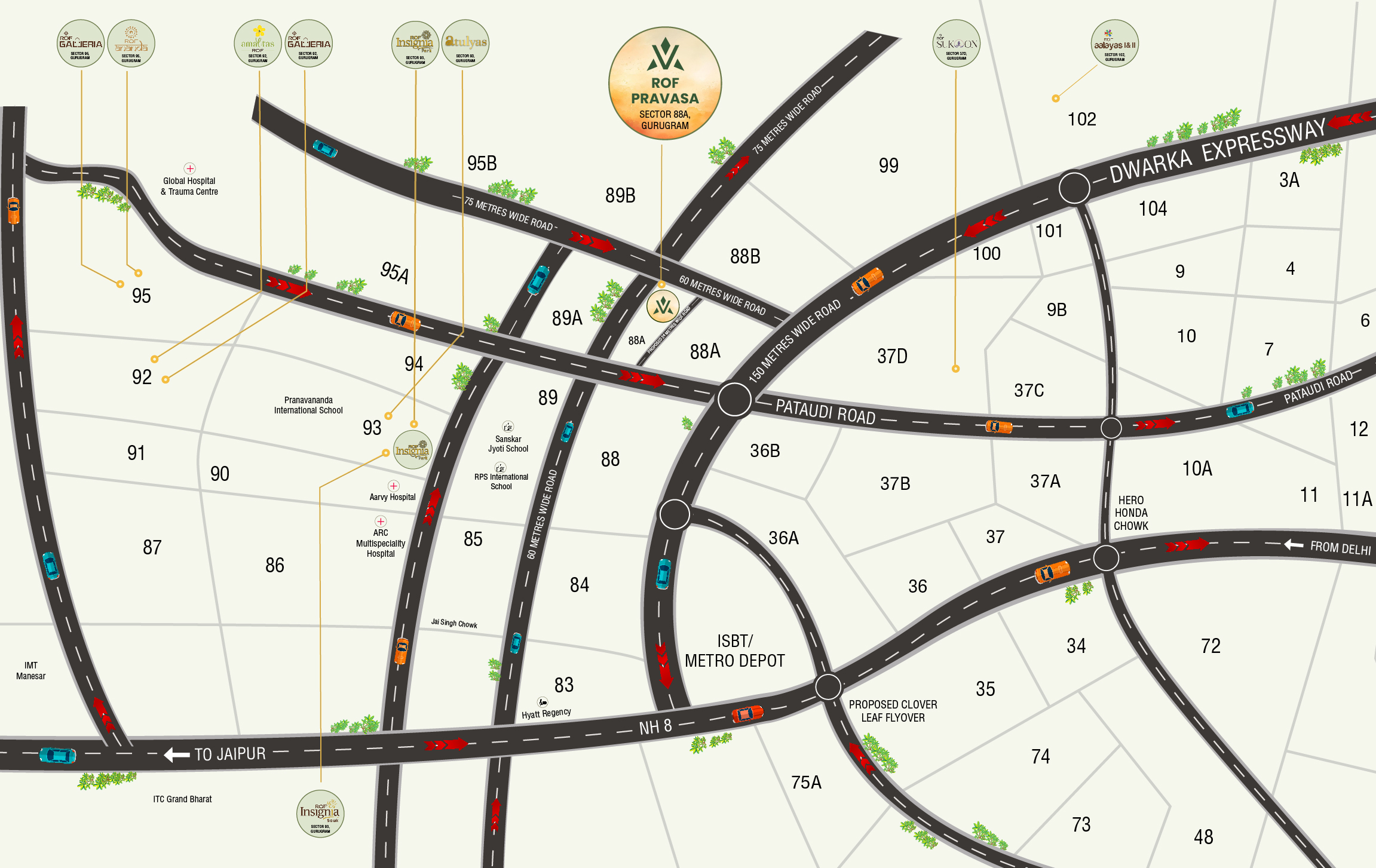 ROF Pravasa Location Map