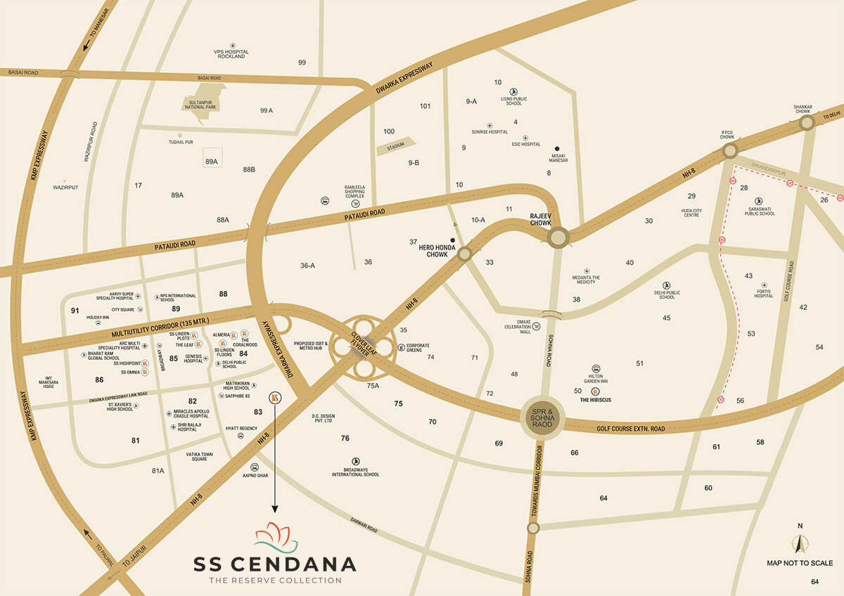 SS Cendana Reserve Collection Location Map