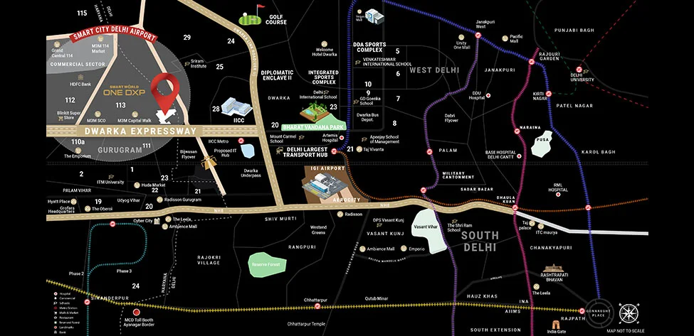 Smartworld One DXP Location Map