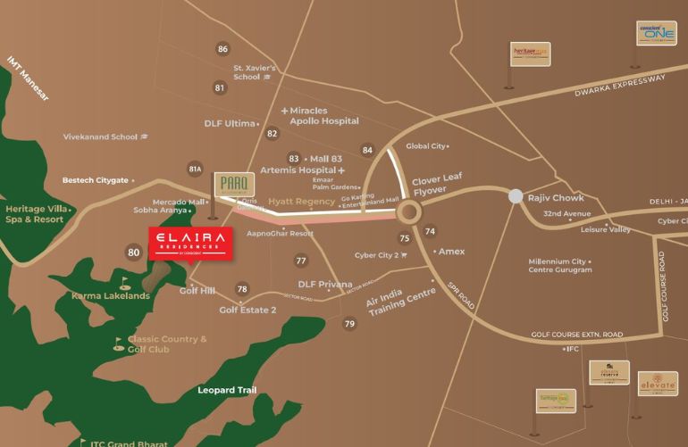 Conscient Elaira Residences Phase 2 Location Map