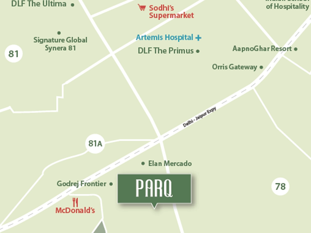 Conscient Parq Location Map