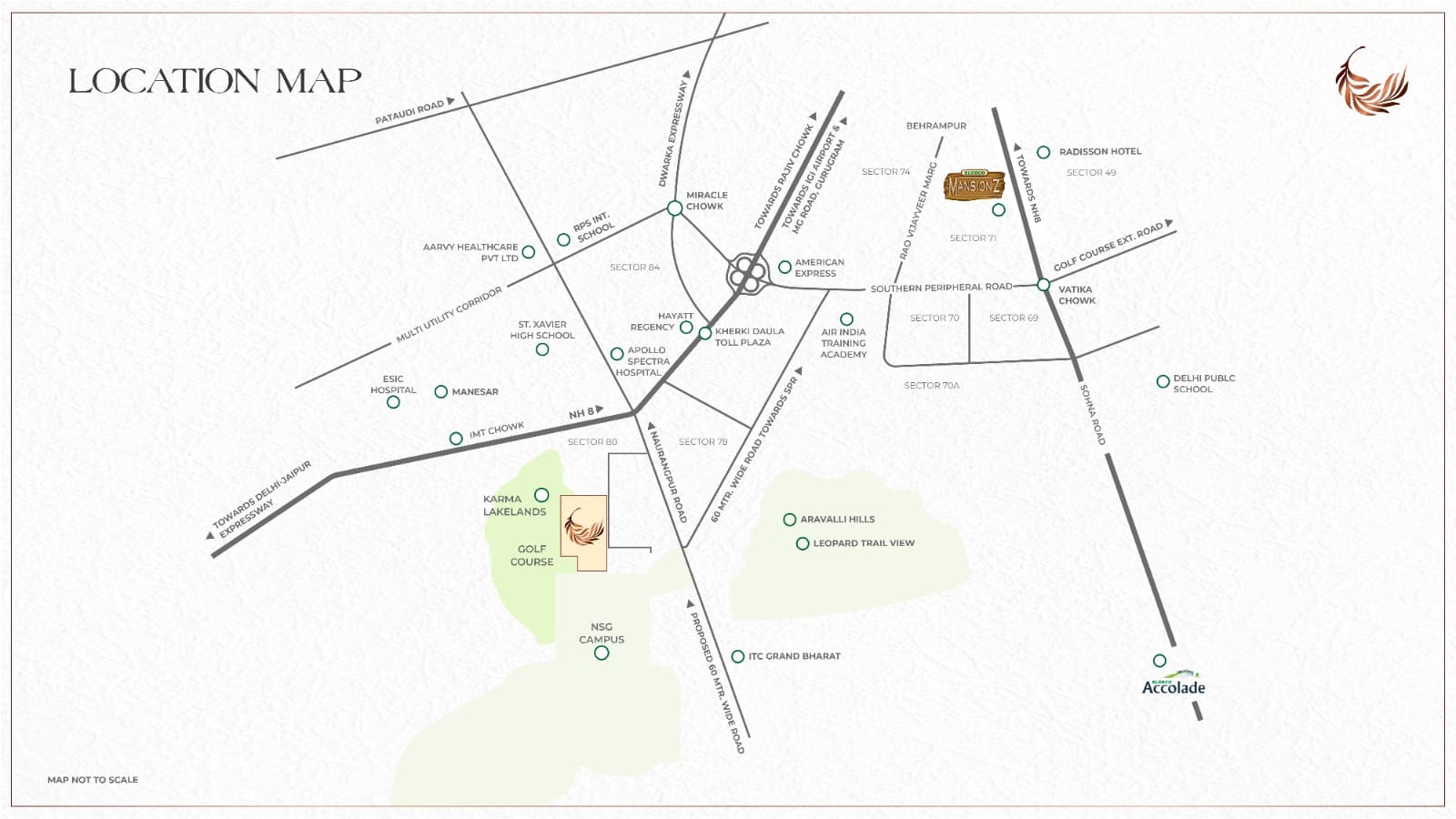 Eldeco Fairway Reserve Location Map