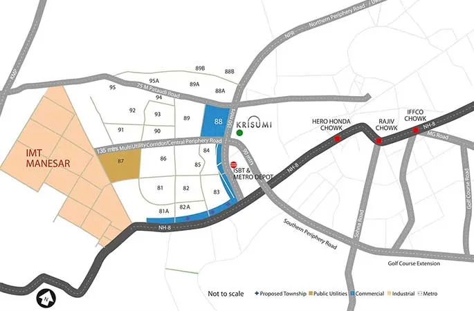 Krisumi Waterfall Suites Location Map