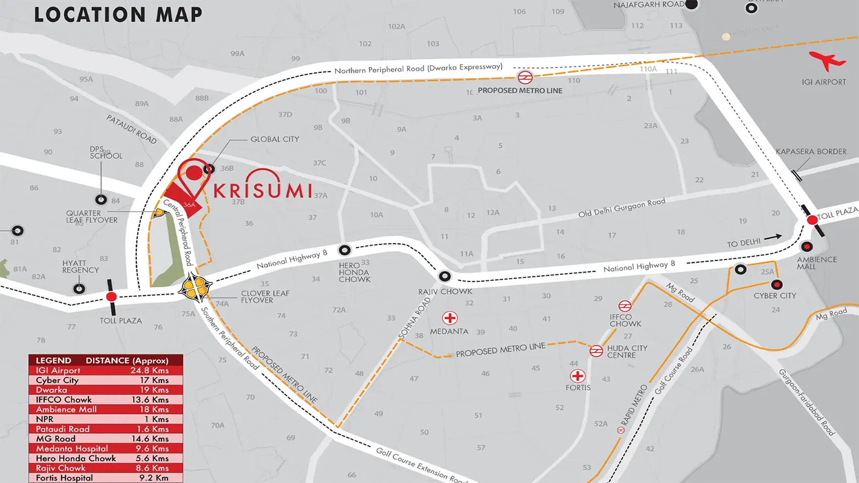 Krisumi Waterside Residences The Forest Reserve Location Map
