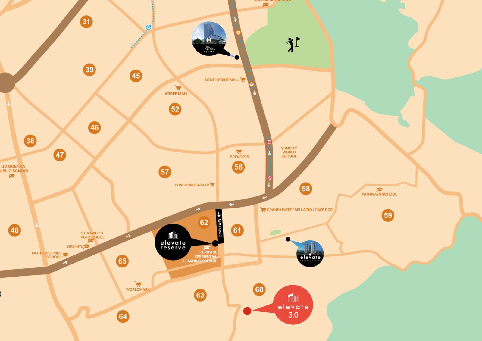 Conscient Hines Elevate 3.0 Location Map