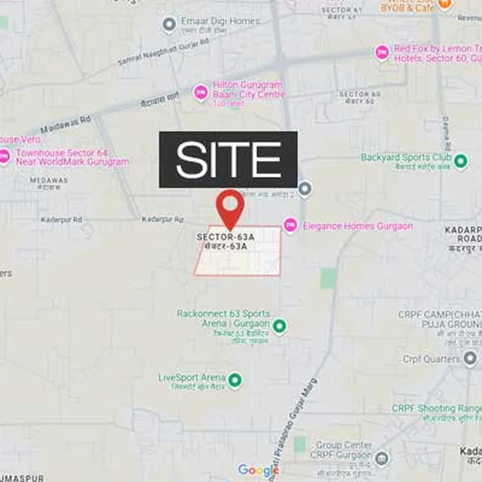Godrej Verano Sector 63A Gurgaon Location Map