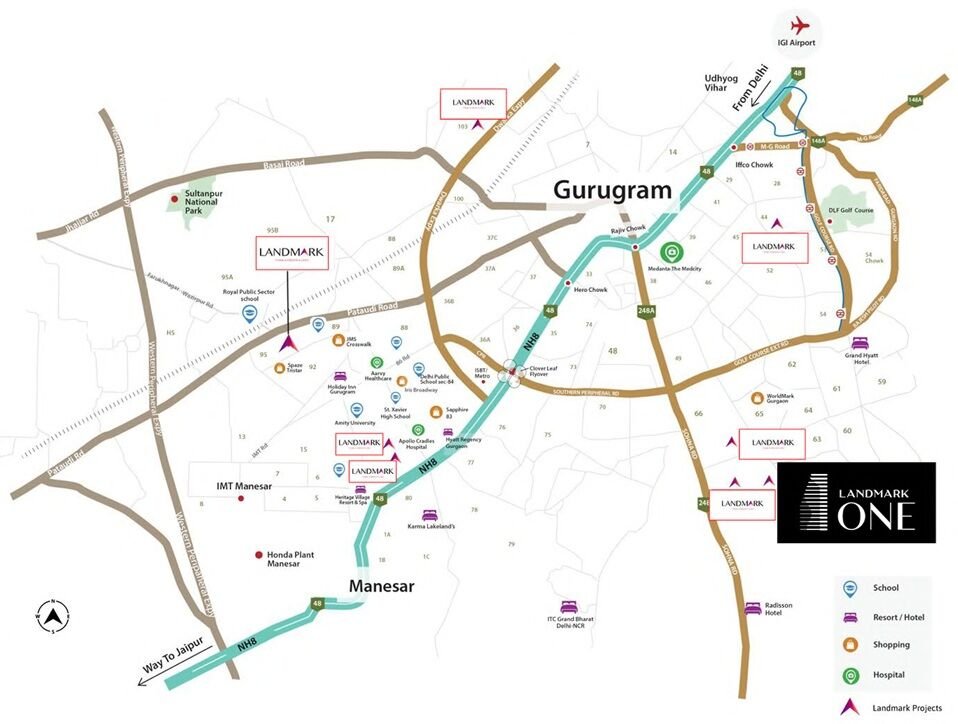 Landmark One Location Map