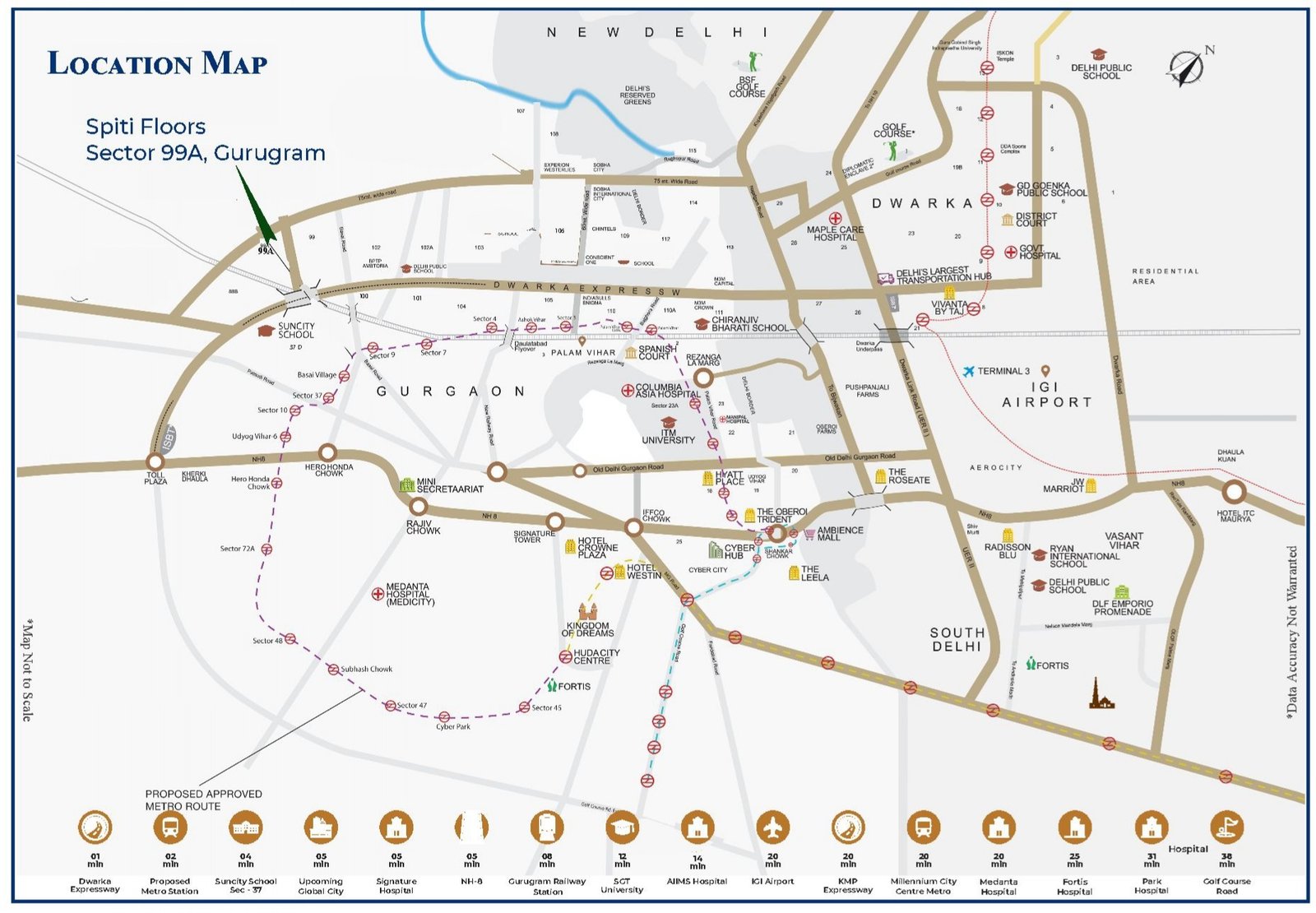 Spiti Floors Location Map